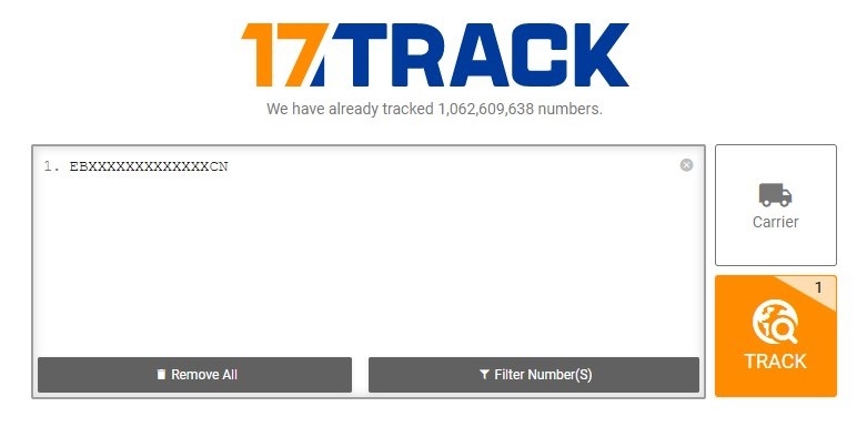17track parcel tracking