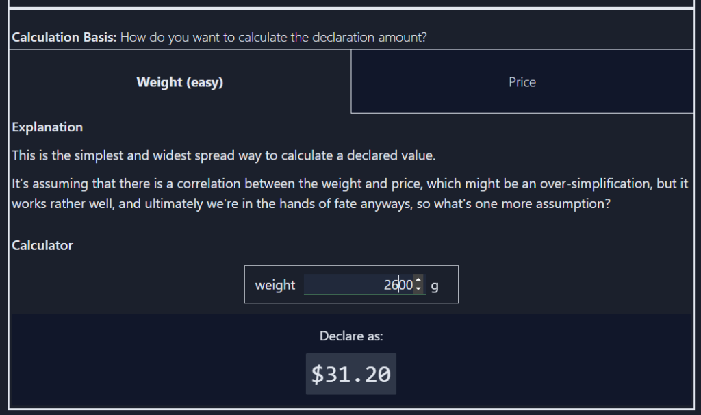 Customs Declaration Calculator: JadeShip's newest Tool post thumbnail